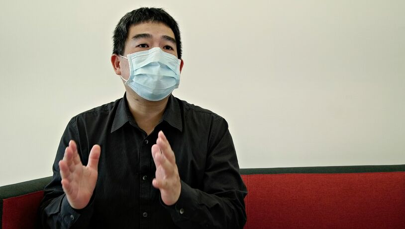 張龍耀副主任接受採訪照片