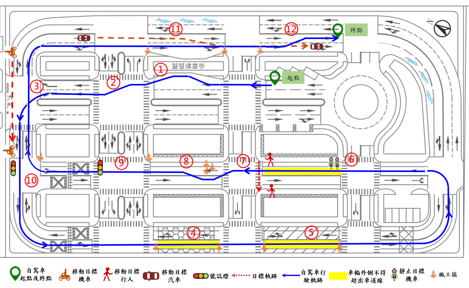 匿測試運行路線總分 1333.92